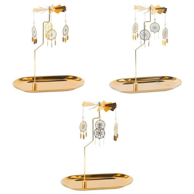 Portavelas de 3 uds, candeliere de Metal para , de para , decoración de Navidad de Acción de Gracias