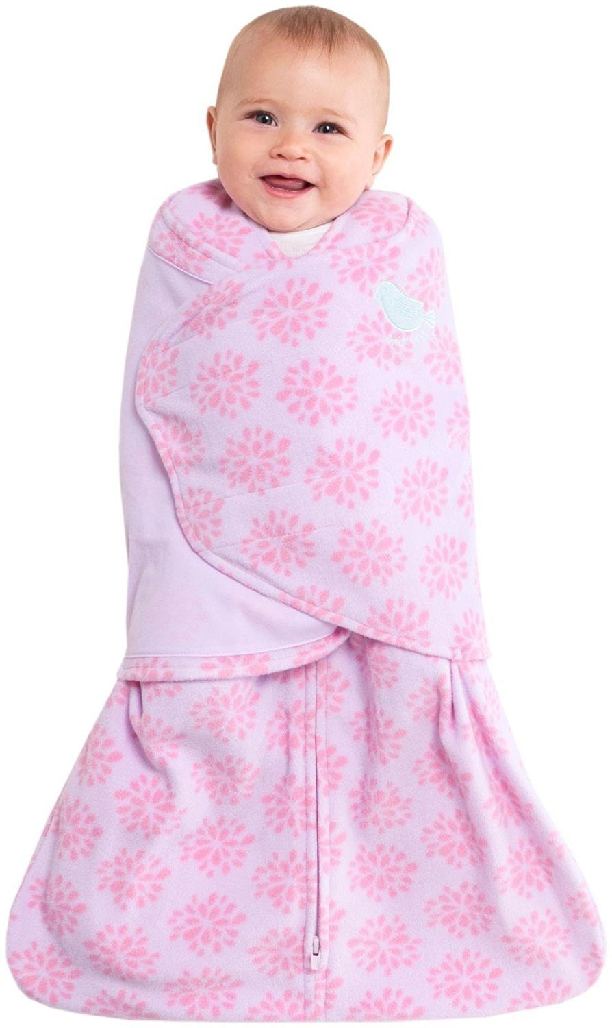 HALO SleepSack Micro-Fleece Swaddle Soft Pink Small