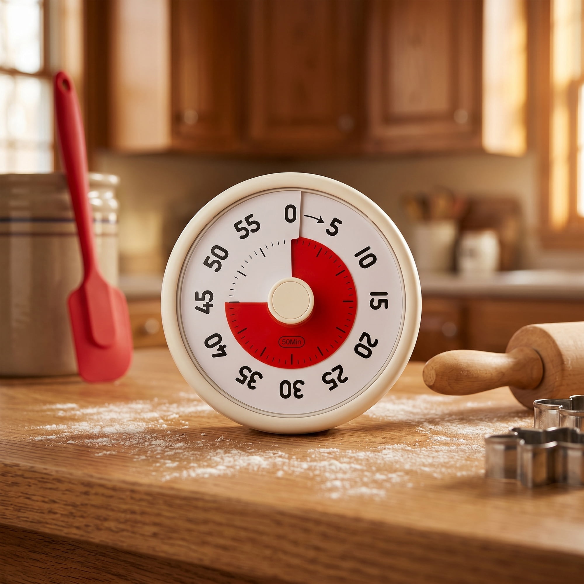 Unique Bargains 60 Minute Kitchen Digital Visual Timer White