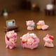 thumbnail image 5 of 12 Uds. Figuras de Cerdos en Miniatura, Figuras de Juguetes Familiares de Cerdo Rosa , Manualidades DIY para Decoración de Jardín de Hadas, Decoraciones para el Hogar, 5 of 5