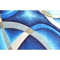 thumbnail image 3 of Planet Rugs Premium 3D Thick Abstract Indoor Area Rug 2305 Ocean Blue, 3 of 11
