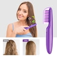 thumbnail image 4 of Qarigey Cepillo de peluquería eléctrico para cabello seco y húmedo, peine giratorio, Mini masajeador portátil de plástico para el cuero Cuidado del cabello, 4 of 6