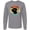 Athletic Heather, variant on Inktastic Drum Set Retro Drummer Sunset Long Sleeve T-Shirt