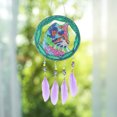 thumbnail image 4 of Bricolaje diamante pintura sueño luz Catcher viento carillón cristal pluma cuentas artesanía FLhrweasw Nuevo, 4 of 6