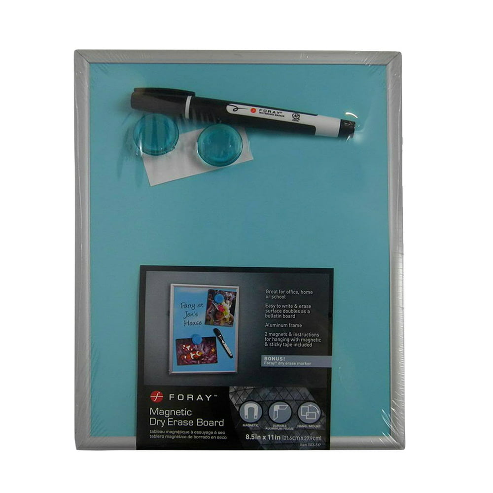 Foray Dry Erase Board Blue 8.5"x11"