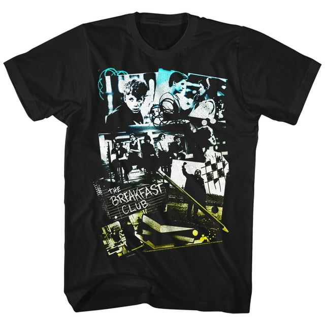 Breakfast Club 80s Teen Movie The Club Group Collages Adult T-Shirt Tee