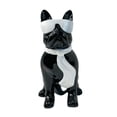 thumbnail image 3 of Estatua de perro con gafas, adorno de mesa, adorno decorativo, recuerdo. Negro, 3 of 9