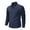 Navy, variant on Annhoo Men's Knit Shirts Plus Size Patchwork Collared Long Sleeve Vintage 2 In 1 Tops Fall Casual Dressy Work Pullover