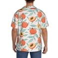 thumbnail image 5 of Haiem Peach Men's Casual Shirts Short Sleeve Button Down Shirts Fashion Textured Summer Beach Shirt-4X-Large, 5 of 7
