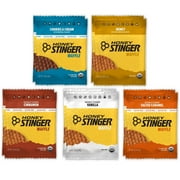 Honey Stinger Organic Waffle Variety Pack - Honey, Vanilla, Salted Caramel, Cinnamon & Cookies & Cream (10 Pack)