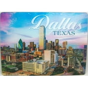 Dallas Texas Skyline Twilight Montage 3D Postcard
