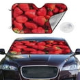 thumbnail image 2 of Daiia Strawberry Red Windshield Sun Shade for Car SUV Truck (Small ), Car Sun Shade Windshield, Car Shades for Front Windows, Sunshade for Car Windshield, 2 of 7