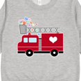 thumbnail image 3 of Inktastic Easter Red Firetruck with Pink Hearts Toddler Sweatshirt, 3 of 4
