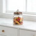 thumbnail image 4 of Weloille Bocal de Rangement en Verre Rétro pour Cuisine 1 Pce, Contenant Alimentaire Transparent Hermétique, Bocal Scellé Étanche à Grand Ouverture, Support de Rangement Sécuritaire pour Biscuits, Bonbons, Grains de Café et Garde-Manger, 4 of 8