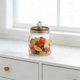 thumbnail image 4 of 35Oz Vintage Style Glass Sealed Jar Clear Kitchen Storage Container With Airtight Wooden Lid For Cookies Candy Coffee Beans Snacks And Dry Food Organization, 4 of 8