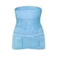 thumbnail image 2 of BLTIBY 2 in 1 Postpartum Belly Band Wrap, C-Section Support Belt, Post Partum Support Recovery Waist/Pelvis Belt, Hysterectomy Belly Band Binder Girdle Stomach Light Blue XXL, 2 of 9
