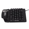 thumbnail image 4 of Teclado para juegos con una mano, 35 teclas, LED único, diseño ergonómico brillante, miniteclado negro para juegos de deportes electrónicos, 4 of 5
