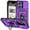 Purple, variant on for iPhone 16 Case Heavy Duty Military Grade Protection,Camera Lens Slide Protection & 360°Rotate Magnetic Car Mount Holder Kickstand Rugged Shockproof Drop Hard Shell,Purple