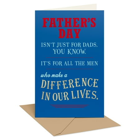 American Greetings Father's Day Card for Someone Like a Father (Making a Difference)
