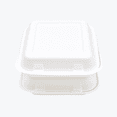 thumbnail image 7 of Reharvest 8x8-Inch To-Go Clamshell Take Out Container [Pack of 50], Heavy-Duty, 100% Biodegradable, Home Compostable, Plastic-Free, Made of Eco-Friendly Plant-Based Sugarcane Bagasse Fibers, 7 of 7
