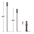 thumbnail image 2 of Antorcha Tiki Fácil de Instalar con Vidrio Negro Tallado 165 cm Paquete de 2, 2 of 3