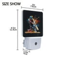 thumbnail image 4 of Baseball Batter Night Light 2 Pack LED Nightlight Plug into Wall Dusk to Dawn Sensor Soft White, 4 of 7