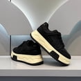 thumbnail image 3 of Men's Fashion Casual Sneakers, Low-top Lace-up Design, Wear-resistant Thick Sole, Stylish Design, All-season Style Suitable for Daily Casual and Sports Wear,, 3 of 9