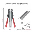 thumbnail image 2 of 2500 Piezas Kit De Alicates Para Anillos De Cerdo Con Clips Malubero Rojo y Negro, 2 of 5