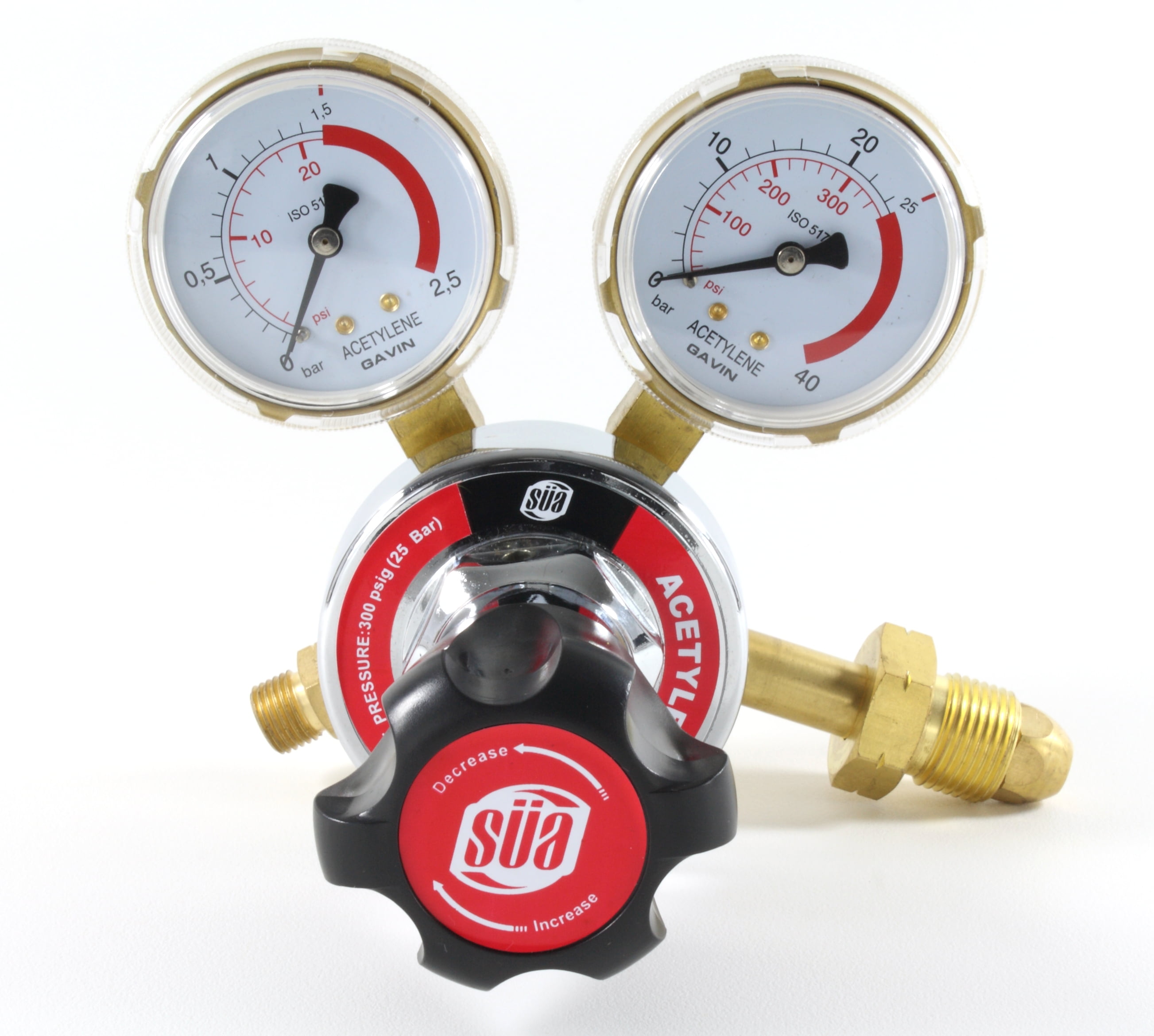 SÜA Acetylene Regulator Welding Gas Gauges Compatible with Harris