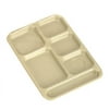 Cambro Tray School Penny-Saver 10" X 14" 6 Compartment Tan