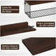thumbnail image 4 of 3Pcs Repisas para Baño,Estantes Flotantes con Cesta de Alambre y Valla Metálica,Capacidad de Carga de 40LBS,No Se Oxida,Rapisas para, Estudio, Cocina, Baño y Salón, 4 of 9