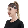thumbnail image 3 of Daiia Fly Agaric and Flowers printed Men's Performance Headband,Sports Headbands,Moisture Wicking Workout Headband, 3 of 9