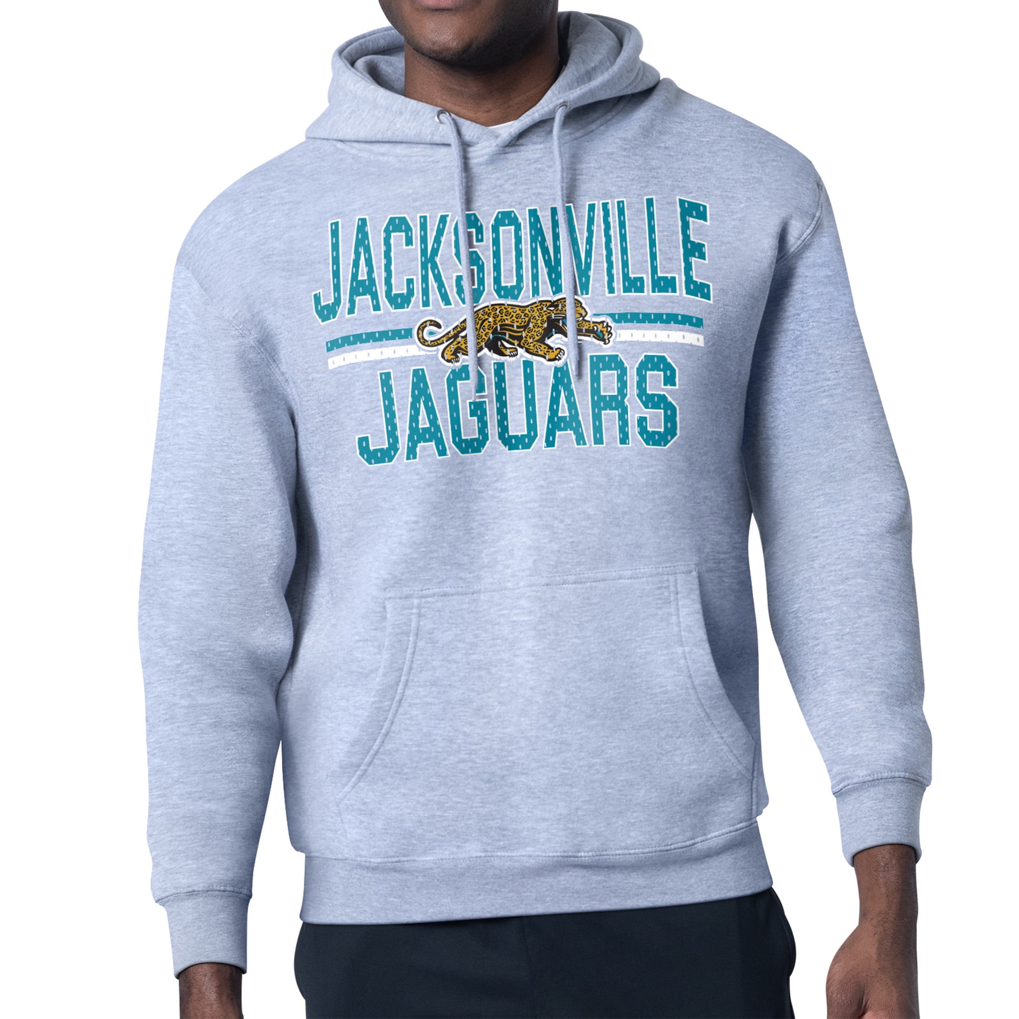 Men's Starter Heather Gray Jacksonville Jaguars Retro Team Logo