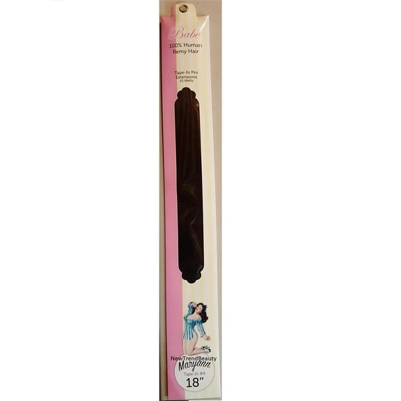 Babe 18" 100% Human Remy Hair Tape-In Pro Extensions 10 Wefts #4 Maryann