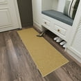 thumbnail image 4 of Ottomanson Solid Kitchen Runner Rug 1'10" x 6' - Non Slip Low Pile Carpet, Beige, 4 of 14