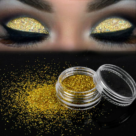 Sparkly Makeup Glitter Loose Powder EyeShadow Gold Eye Shadow