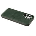 thumbnail image 3 of Magnetic Case for Samsung Galaxy S24 Ultra Luxury Premium PU Leather [Compatible with MagSafe] Shockproof Slim Anti-Scratch Dust-Proof Lightweight Phone Cover For Samsung Galaxy S24 Ultra,Green, 3 of 5