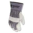 thumbnail image 5 of Mustang Leather Palm Gloves, Blue/Cream, Large, 12 Pairs -MPG1935L, 5 of 5