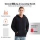 thumbnail image 4 of Suéteres con calefacción eléctrica USB para exteriores 2022, sudaderas con capucha para hombre, ropa cálida de invierno con calefacción, chaqueta con carga térmica, ropa deportiva, 4 of 5