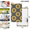 thumbnail image 2 of Coolnut Hand Towels Anime Sunflowers Patterned 2 PCS, Cotton Bath Towel for Drying Face Hands Body Decorative Water Absorbent Lightweight Towels for Bathroom Ktichen Travel Gym, 16"x28", 2 of 6