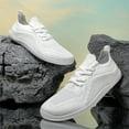 thumbnail image 4 of NOKIO Cycling Sports Shoes Outdoor Fitness Running Shoes Versatile Breathable Knit Sneakers Lightweight Comfortable Athlet𝗂c Shoes 𝖫a𝖼e Up S𝗅ip On Casual Walking Shoes, 4 of 8