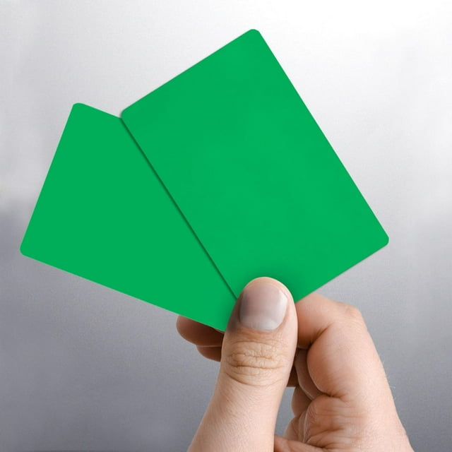 Tarjeta de visita en blanco, 50 tarjetas de visita de aleación de aluminio, tarjetas de presentación, verdadera excelencia