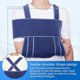 thumbnail image 3 of Huiyun Arm Sling Elbow Support Medical For Broken Arm, Fracture And Joint Sprain Shoulder Immobilizer Adjustable And Universal, 3 of 4