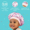 thumbnail image 6 of KISS Colors & Care Toddler Silky Satin Bonnet, 12-36 Mos. – Pink Unicorn, 6 of 12