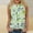 Green, variant on QUNYINEY Casual Womens Tank Top Crewneck Sleeveless Muscle Floral Shirts Summer Loose Tank Tops