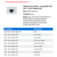 thumbnail image 2 of Liftgate Close Switch - Compatible with 2010 - 2016 Cadillac SRX - AC Delco, 2 of 2