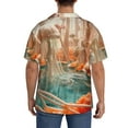 thumbnail image 3 of Naloa Fantasy Underwater Jellyfish Men's Loose Fit Cuban Collar Short-Sleeve Shirt, Hawaiian Shirts, Mens Shirts Casual for Everyday Wear Outings-XX-Large, 3 of 5