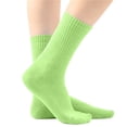 thumbnail image 3 of Auroural 5-13 Years Girls Socks Crew Cotton Children's Socks Solid Color Straight-Leg Stockings Student Mid-Calf Socks Multicolored Socks, 3 of 6