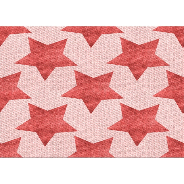 Ahgly Company Tapis Rectangulaire Lavable en Machine Intérieur Transitionnel Rose, 2 Pieds x 4 Pieds