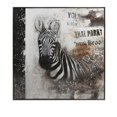 thumbnail image 1 of IMAX Corporation Framed Safari Zebra Oil on Canvas in Black, 1 of 1